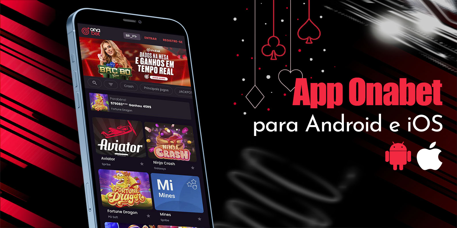 App Onabet para Dispositivos Android e iOS